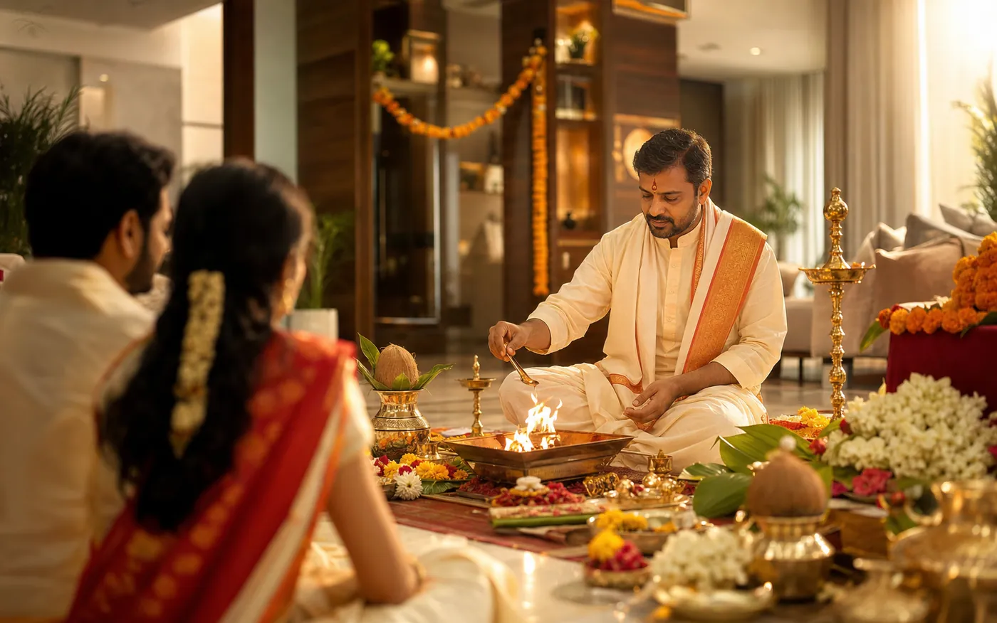 Best Hindi Pandit Bangalore - Happy devotees and successful puja ceremonies