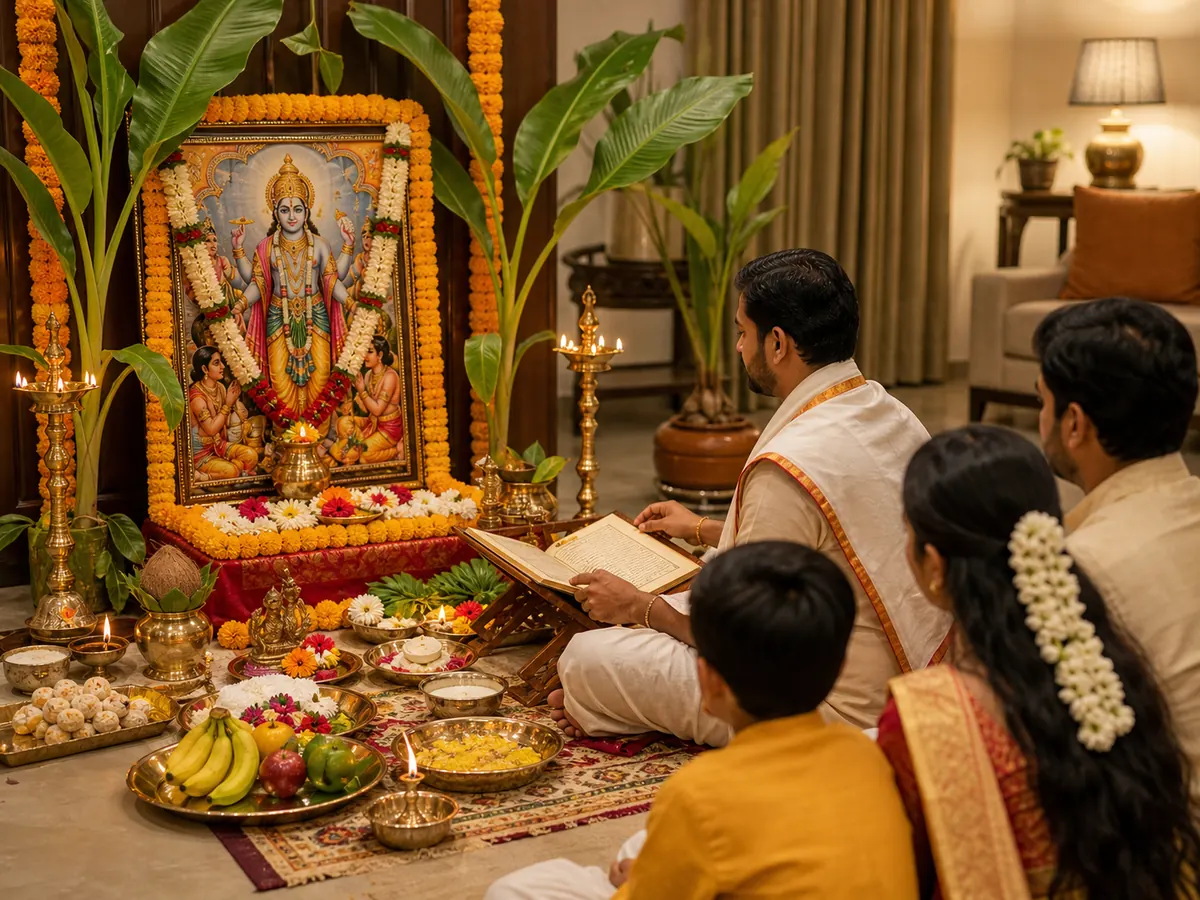 Satyanarayan Puja Bangalore photos - Authentic Hindi Pandit home puja service images